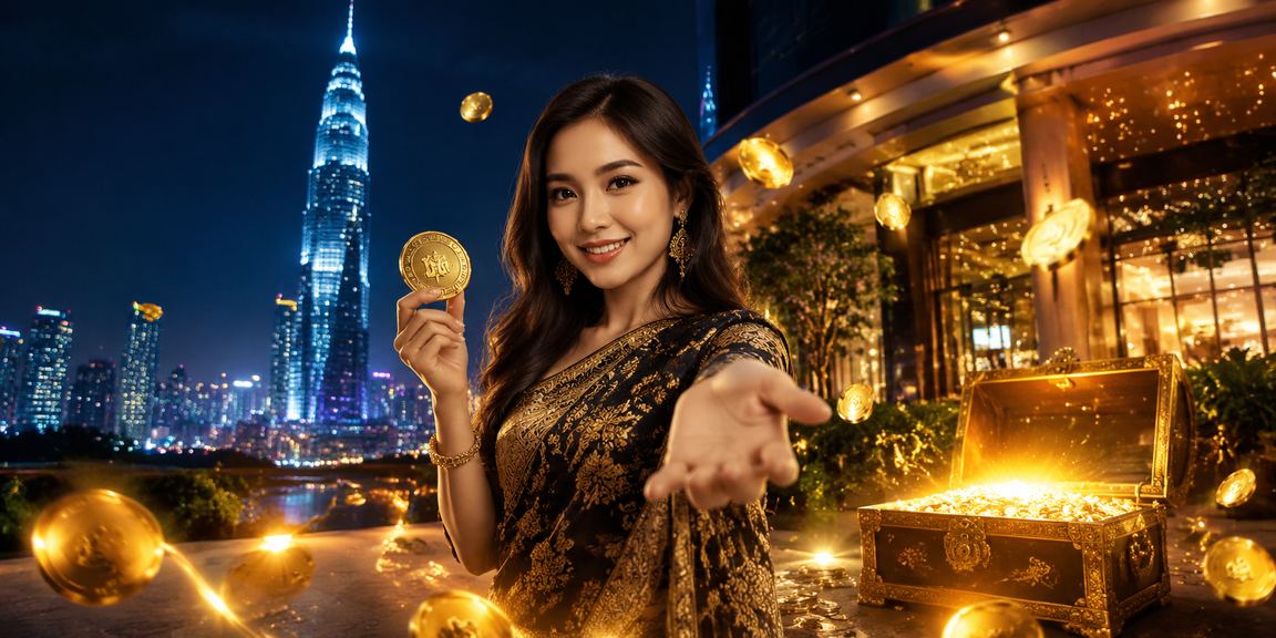 Pemain memerhatikan skrin jackpot emas44 yang sedang meningkat